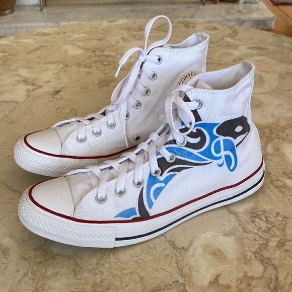 Converse High Tops Rare Limited Edition JFCNO Francophone Games - As New Unisex - Picture 3 of 15